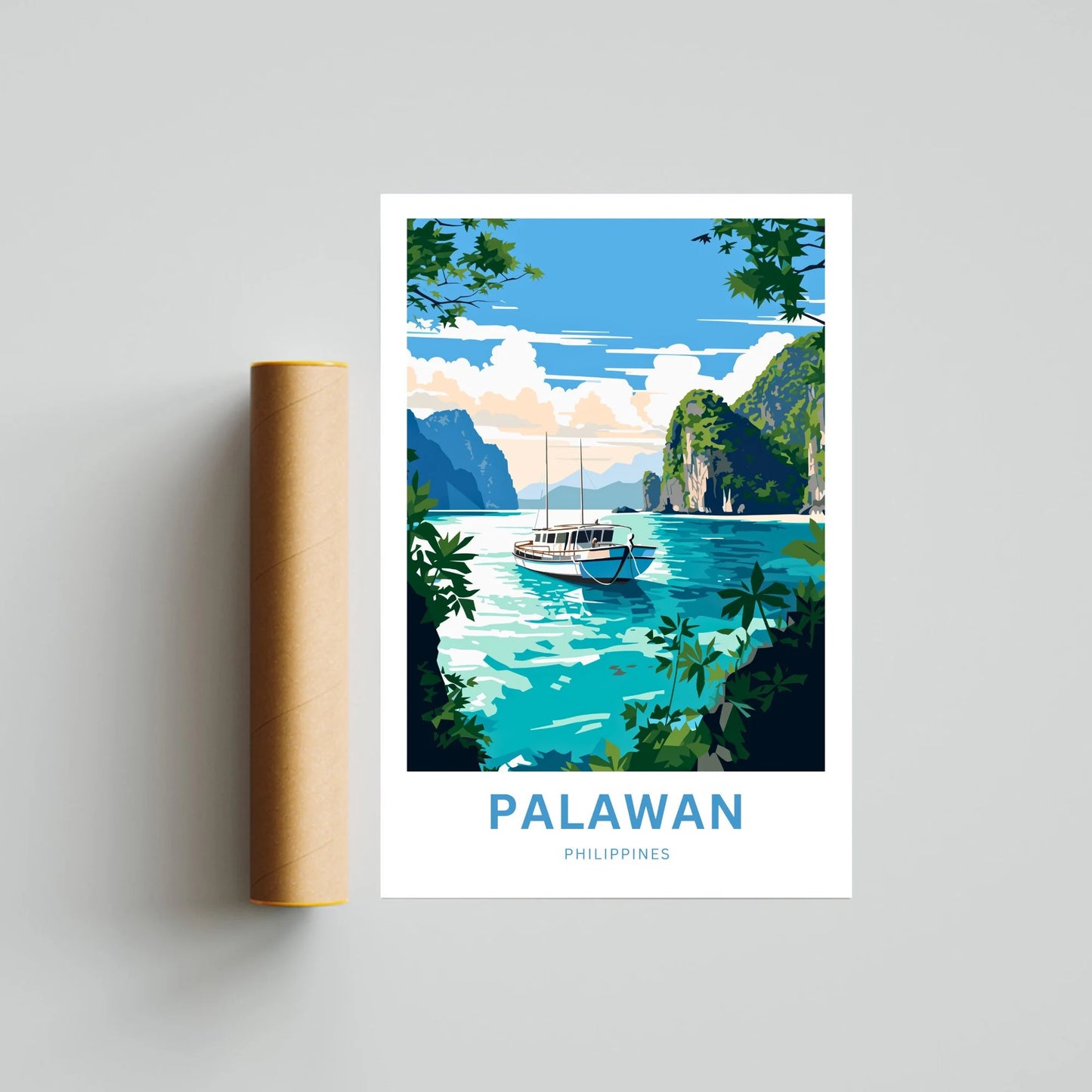 Palawan Travel Poster