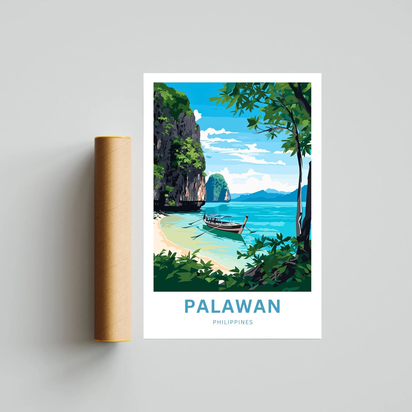 Palawan Travel Poster