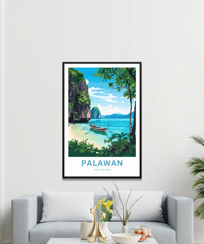 Palawan Travel Poster