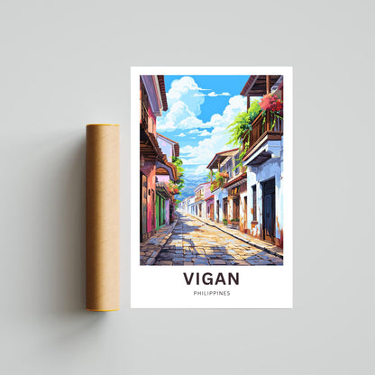 Vigan Travel Poster