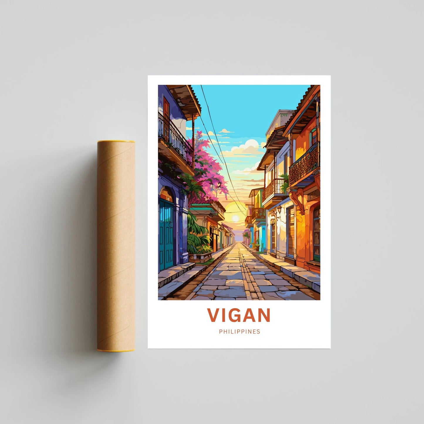 Vigan Travel Poster