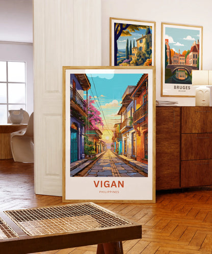 Vigan Travel Poster