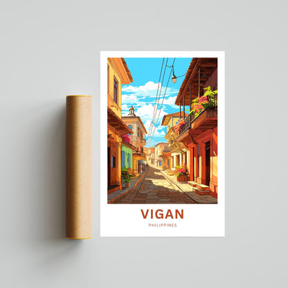 Vigan Travel Poster