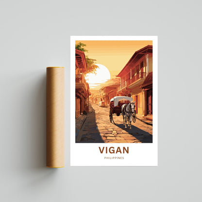 Vigan Travel Poster