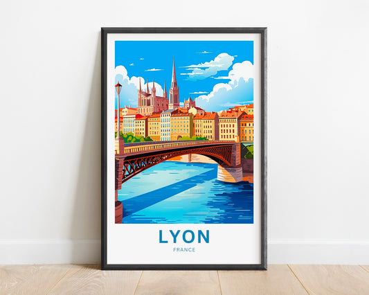 Lyon Travel Poster