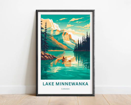 Lake Minnewanka Travel Poster