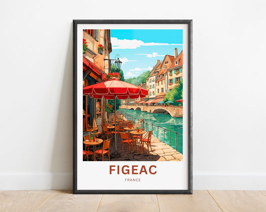 Figeac Travel Poster