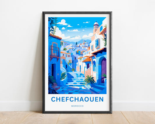 Chefchaouen Travel Poster