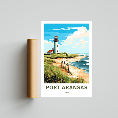 Port Aransas Travel Poster