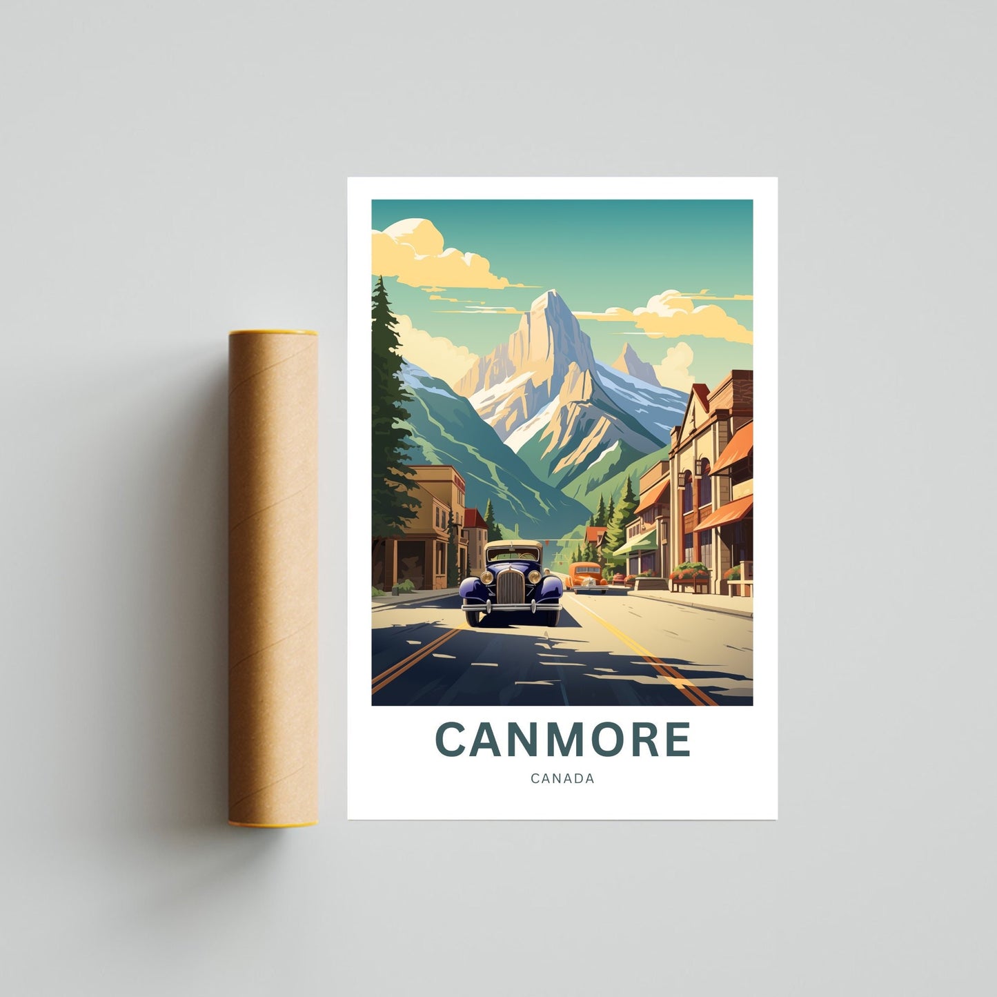 Canmore Travel Poster