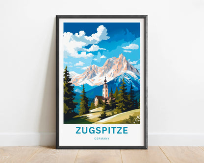 Zugspitze Travel Poster