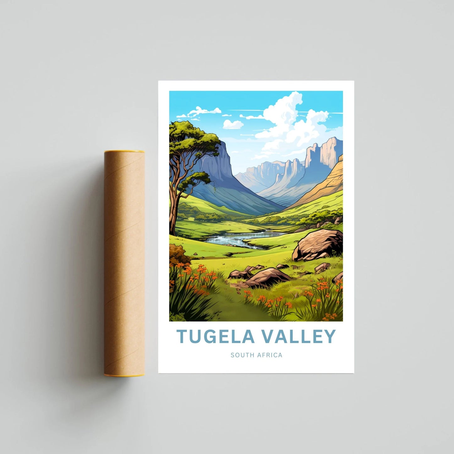 Tugela Valley Travel Poster