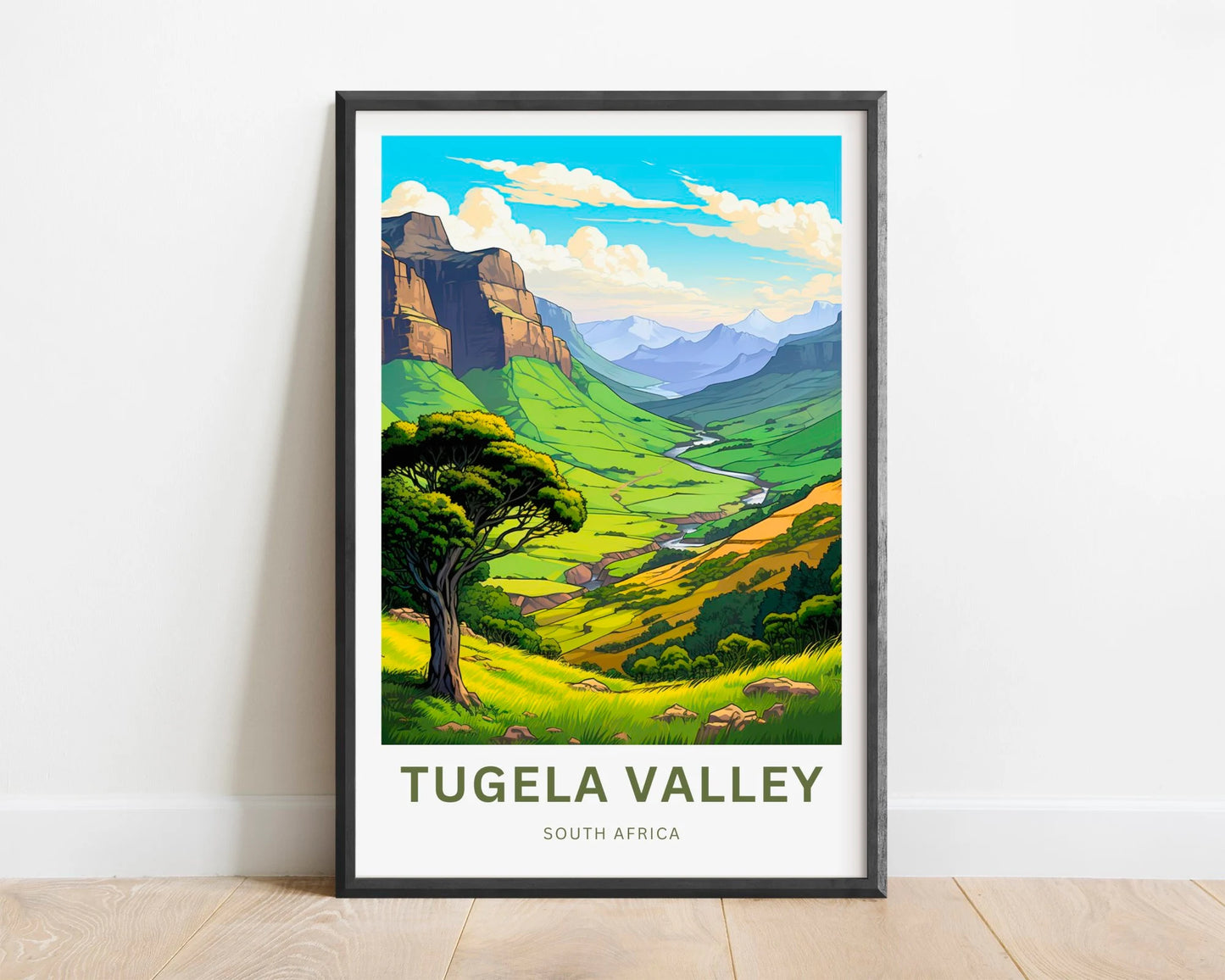 Tugela Valley Travel Poster