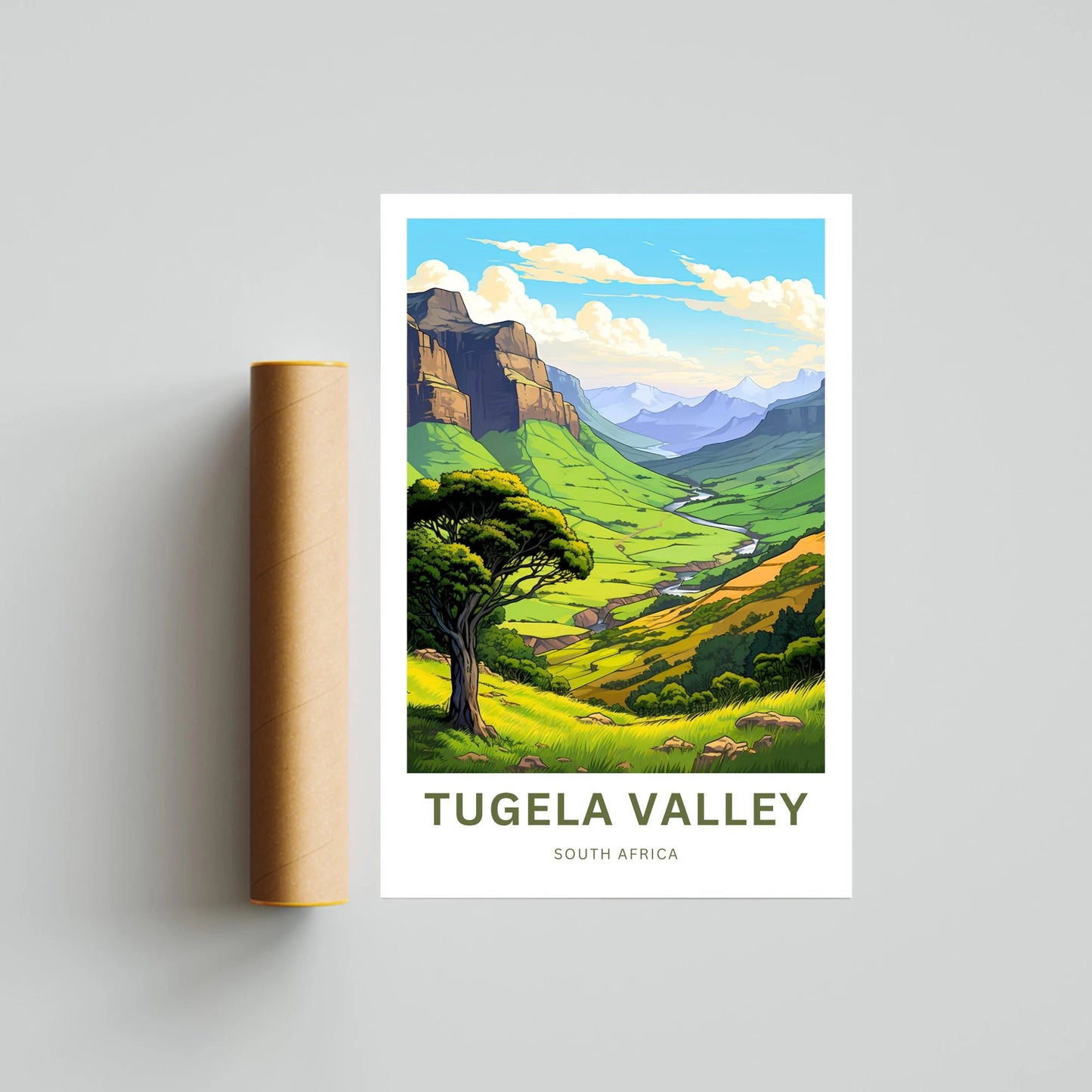 Tugela Valley Travel Poster