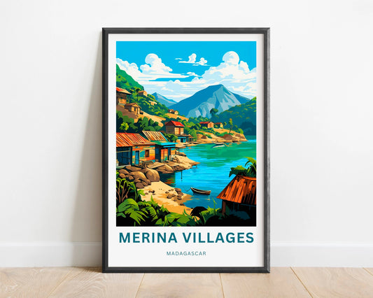 Merina Villages Travel Poster
