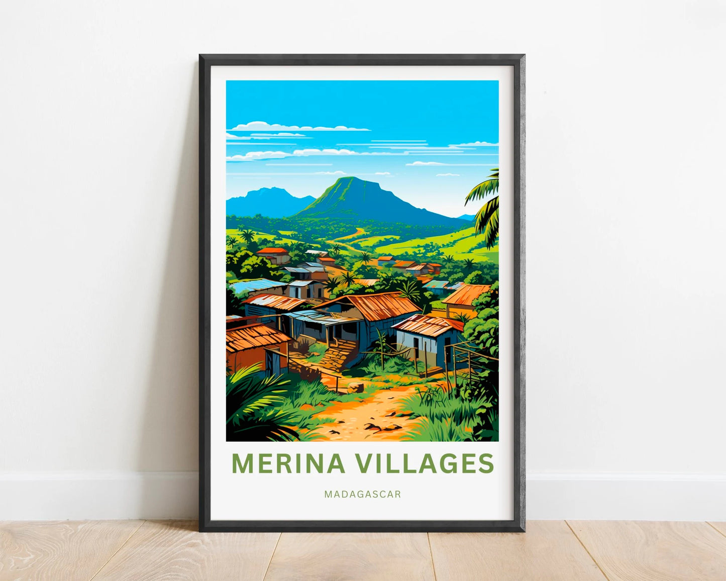 Merina Villages Travel Poster