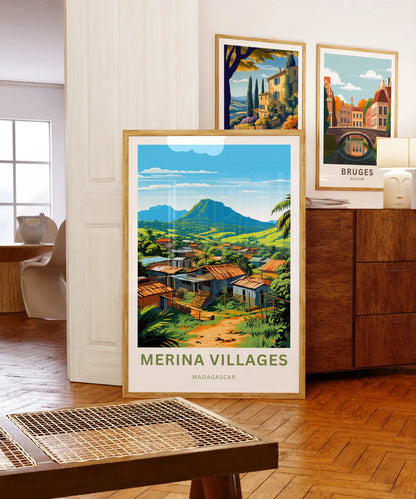 Merina Villages Travel Poster
