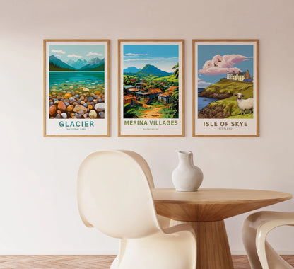 Merina Villages Travel Poster