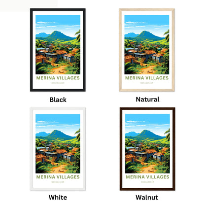 Merina Villages Travel Poster
