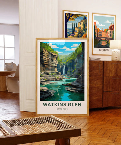 Watkins Glen Travel Poster