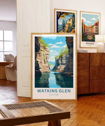 Watkins Glen Travel Poster