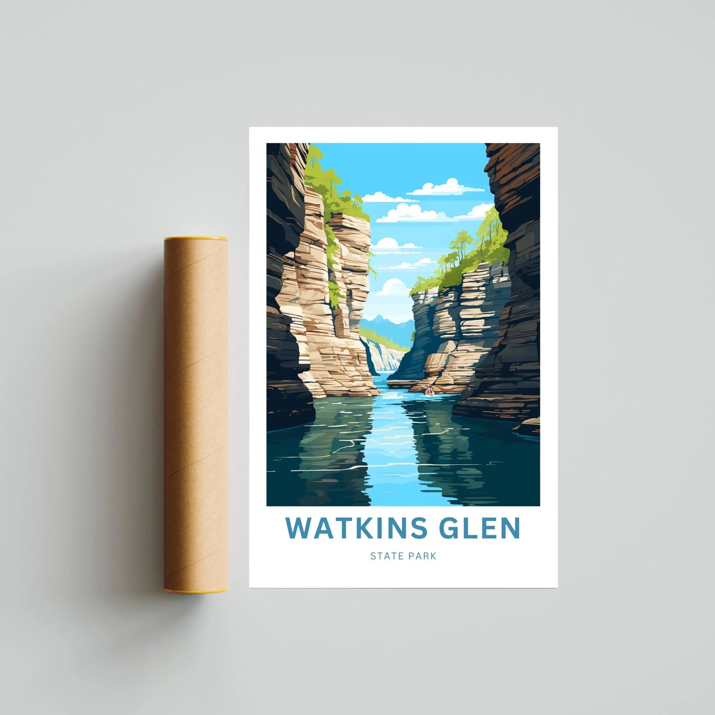 Watkins Glen Travel Poster