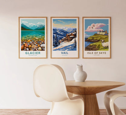 Vail Ski Resort Travel Poster