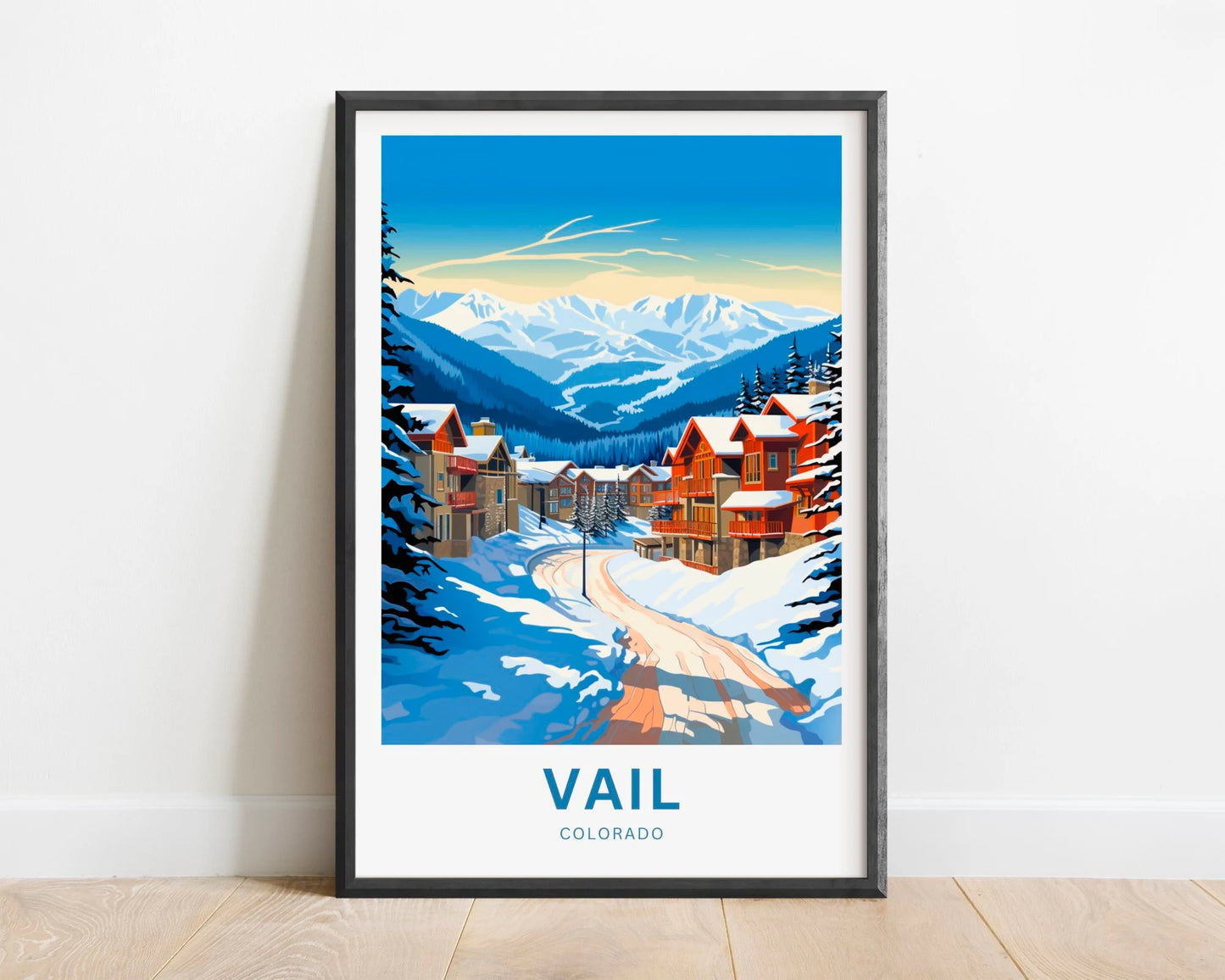 Vail Ski Resort Travel Poster