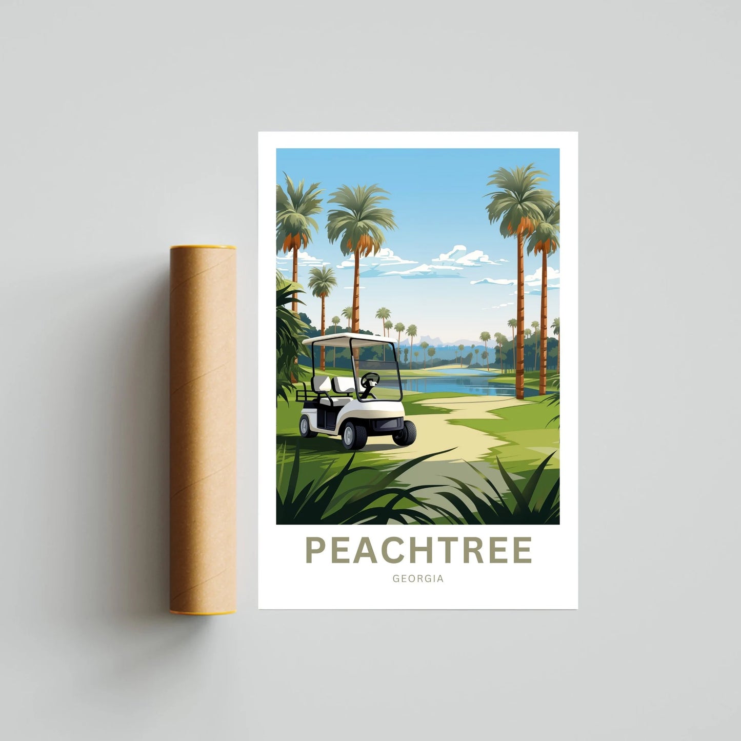 Peachtree Travel Poster