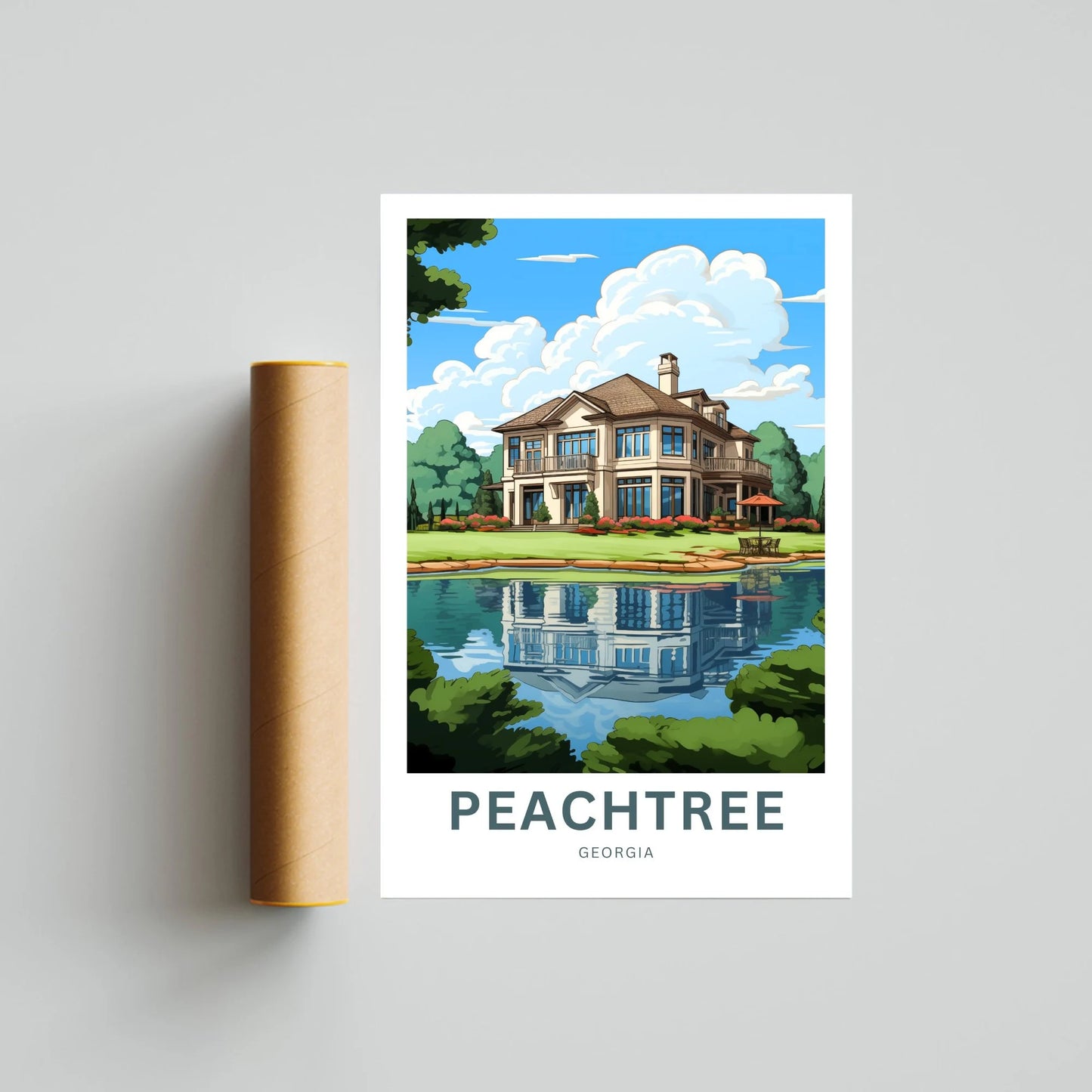 Peachtree Travel Poster