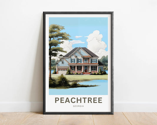 Peachtree Travel Poster