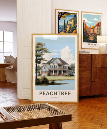 Peachtree Travel Poster