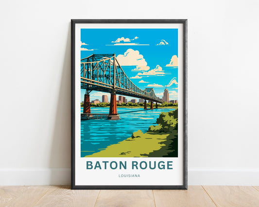 Baton Rouge Travel Poster