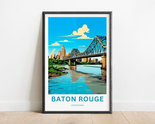 Baton Rouge Travel Poster