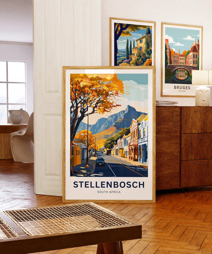 Stellenbosch Travel Poster