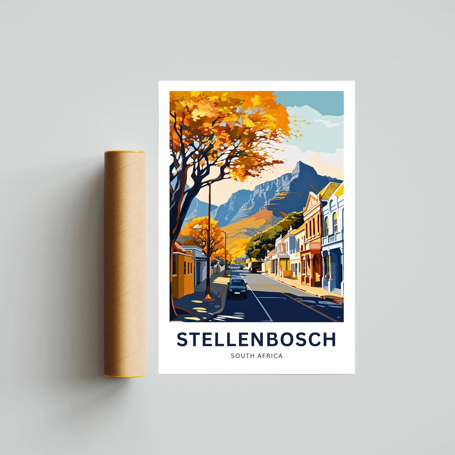 Stellenbosch Travel Poster