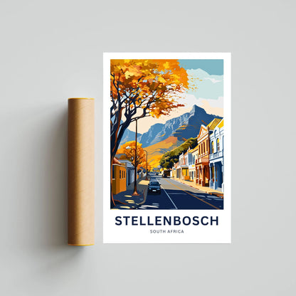 Stellenbosch Travel Poster