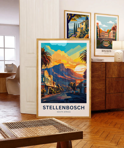 Stellenbosch Travel Poster