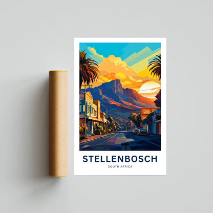 Stellenbosch Travel Poster