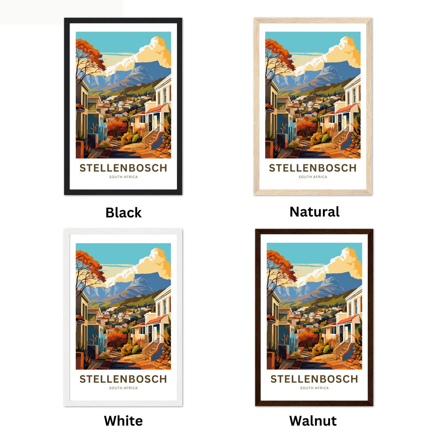 Stellenbosch Travel Poster