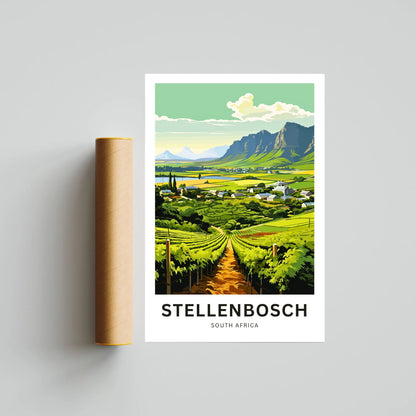 Stellenbosch Travel Poster