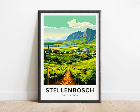 Stellenbosch Travel Poster