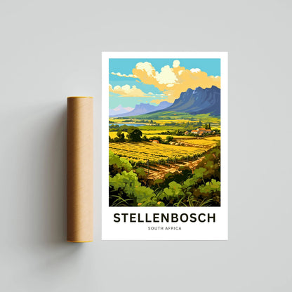 Stellenbosch Travel Poster