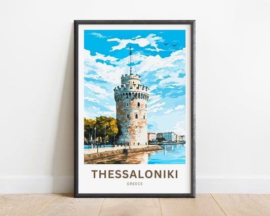 Thessaloniki Travel Poster