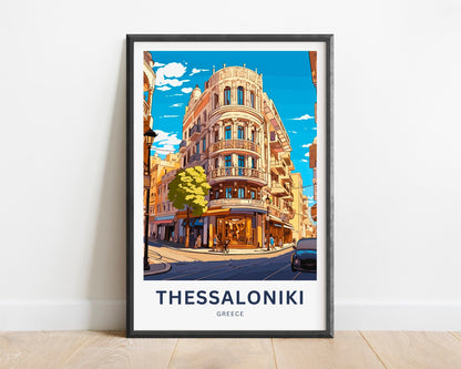 Thessaloniki Travel Poster