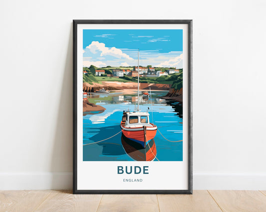 Bude Travel Poster