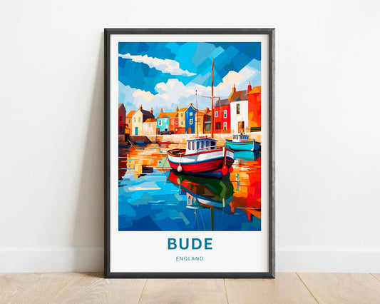 Bude Travel Poster