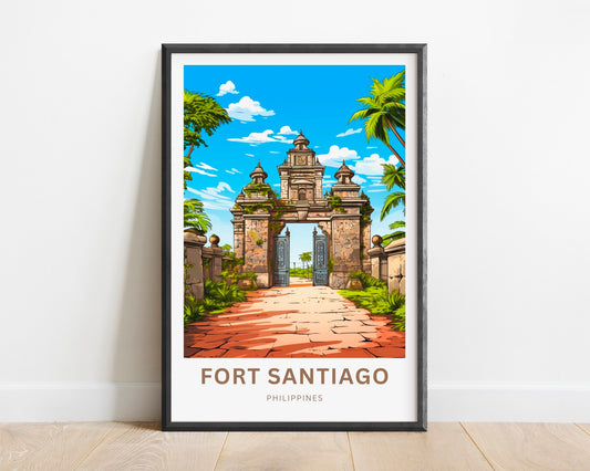 Fort Santiago Travel Poster