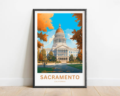 Sacramento Travel Poster