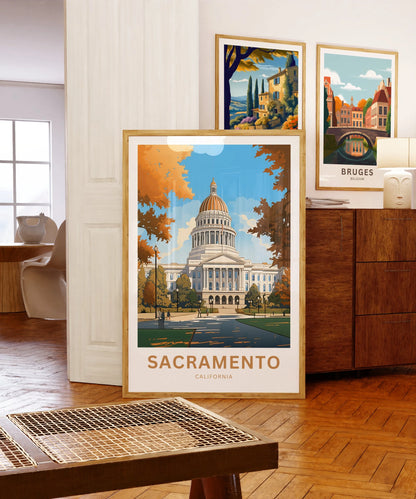 Sacramento Travel Poster